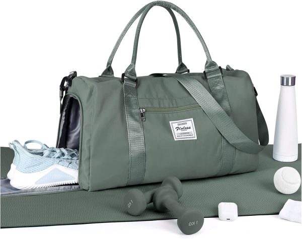 Gym Bag Womens Mens with Shoes Compartment and Wet Pocket Travel Duffel Bag for Women for Plane Sport Gym Tote Bags Carry on Bag