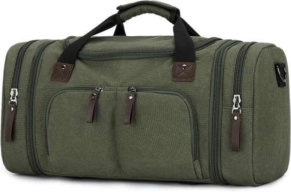 Large Gym Travel Duffel Bag,Weekender Workout Overnight Carry on Bag for Women Men with Shoe Compartment Makeup Bag