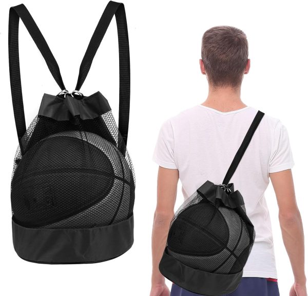 Ball Bag Ball Net Mesh Bag Portable Multi-Purpose Sports Net Bag Portable Ball Net for Football Basketball