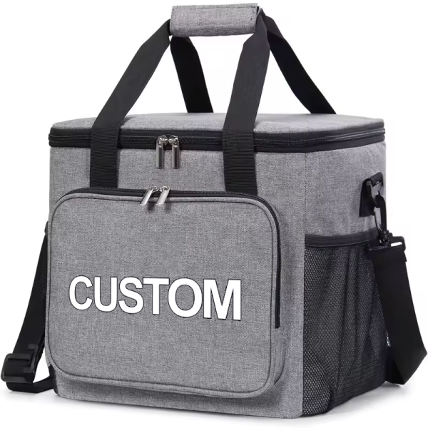 Factory Custom Logo Oxford Lunch Cooler Bag Insulated For Office Travel Picnic Thermal Bag OEM Portable Soft Tote Cooler Box